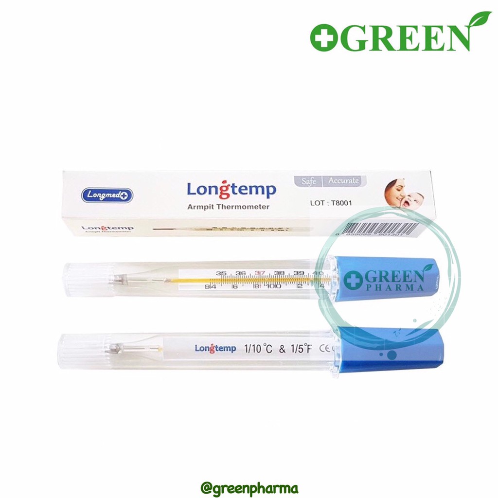 (1ชิ้น) ปรอทวัดไข้ แท่งแก้ว Longmed พร้อมส่ง
