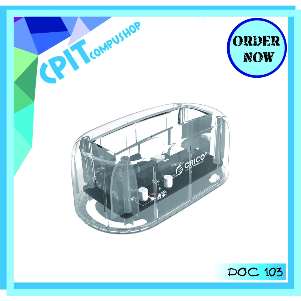 ORICO 6139U3 Docking Harddisk 1Bay USB 3.0 โปร่งใส