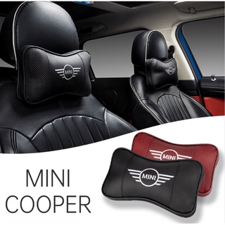 Suitable For MINI COOPER Car Memory Foam Neck Pillow COUNTRYMAN JCW CLUBMAN F54 F55 F56 F57 F58 F60 R55 R57 R58  R60 Leather Headrest