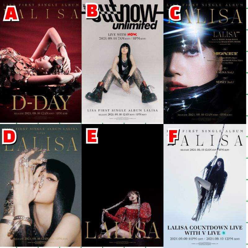 โปสเตอร์ KPOP - LISA [BLACKPINK] - 1ST DEBUT SOLO "LALISA"