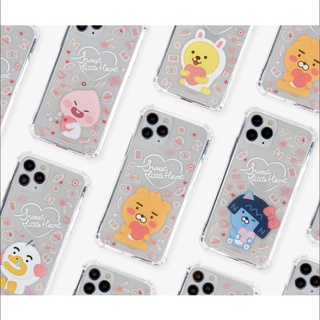 🇰🇷[Korean Kakao Little Friends Jelly Case ] Compatible for iPhone Samsung Galaxy Bumper Protective Anti Shock PC, TPU Soft Cute Lovely