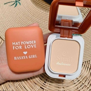 HASAYA GIRL Mat Powder แป้งพัฟเนื้อบางเบา JH3706