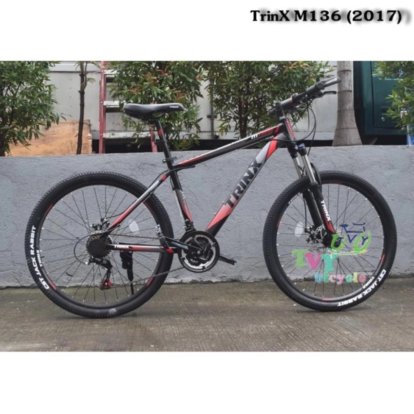 TRINX จักรยานเสือภูเขา รุ่น M136 (2017) Size 15 (สีดำ/แดง)
