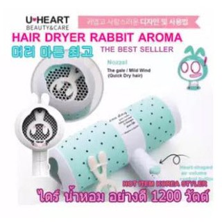 ไดร์เป่าผมเกาหลี รุ่นใหม่น่ารัก แบบพกพา Aroma Gel กลิ่นหอม สดชื่น ขนาด1200วัตต์