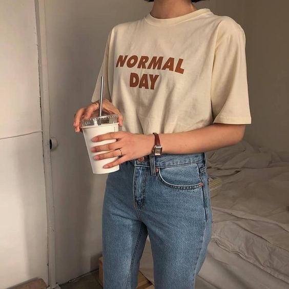 (Skc) NORMAL DAY เสื้อยืดโอเวอร์ไซส์