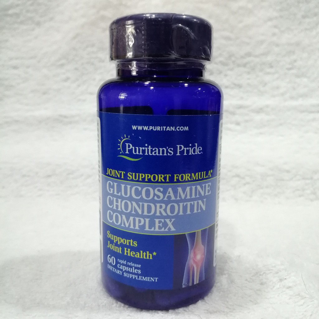 กลูโคซามีน คอนดรอยติน คอมเพล็กซ์ Glucosamine Chondroitin Complex 60 Capsules (Puritan's Pride®) ดูแล