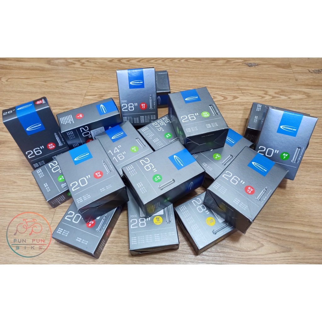 ยางใน Schwalbe AV12A  AV13 AV19 AV3 AV6 AV7 AV7A SV12A SV13 SV15 SV16 SV17 SV19 SV21 SV6 SV7 SV7A