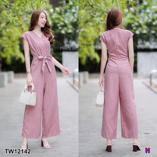 AK 12142  Jumpsuit จั้มสูทแขนกุด