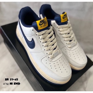 Nike Air Force 1 07 LV8 (size37-45) White Navy Blue