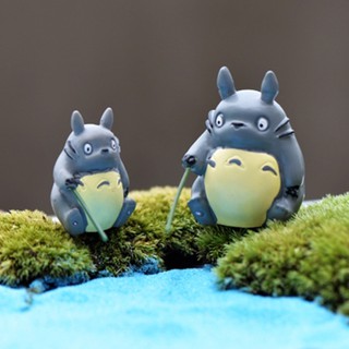 ตุ๊กตาจิ๋ว โตโตโร่ ตกปลา มีถัง totoro