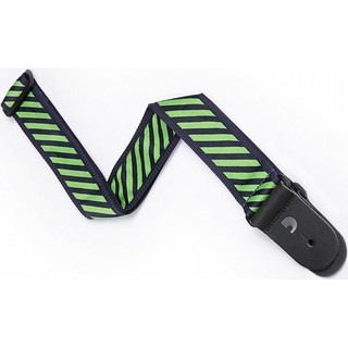 Planet Waves Polypropylene Strap with Jaquard Stripe - Green รุ่น 50SJP00