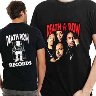 เสื้อยืด พิมพ์ลาย Death Row Records TshIrt 2 ด้าน สําหรับผู้ชาย และผู้หญิง