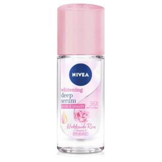 คุ้มสุดๆ NIVEA WHITENING DEEP SERUM HOKKAIDO ROSE ROLLON นีเวีย ไวท์เทนนิ่ง ดีฟเซรั่ม ฮอกไกโด โรส โรลออน ขนาด 40ml ยกแพ็