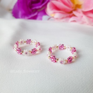 Lady_flowerrrr: flower ring แหวนลูกปัดดอกไม้ แหวนลูกปัด