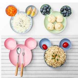 【KT】ECO-Friendly Cartoon dinner plate separation   จาน