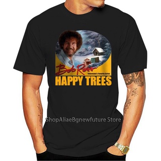 ใหม่ เสื้อยืด พิมพ์ลาย Bob Ross Bdhkke16Jahhag60