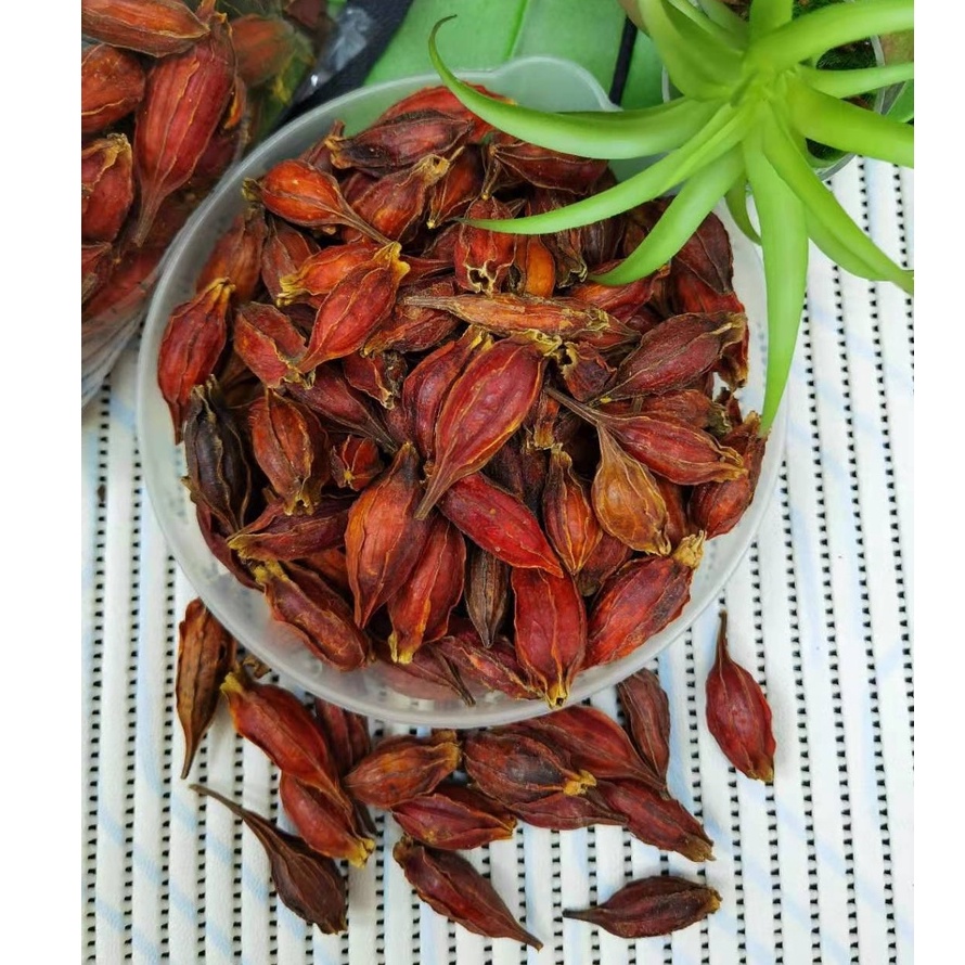 เม็ดพุดจีน หรือ กีจี้ (栀子/黄枝)200g&500g พร้อมส่ง ใช้สำหรับใส่อาหาร ขนม และเครื่องดื่มเพื่อให้มีสีเหลืองสวยงามเหมือนธรรมชา