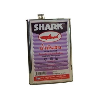 Solvent น้ำมันสน SHARKS 1GL น้ำยาเอกเนกประสงค์ ตัวทำละลาย สำหรับช่างมืออาชีพ Solvent Turpentine SHARKS 1GL Concentrate s