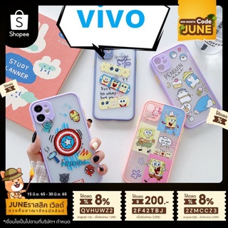 เคสขอบสี เคส Vivo S1Pro Y11 Y12 Y17 Y15 Y19 Y91 Y91i U1 Y95 V19 Y85 V9 V17 Pro เคสวีโว่ เคสกันกระแทก #920