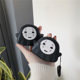 เคสป้องกันหูฟัง แบบนิ่ม ลายการ์ตูน Spirited Away Slender man 3D สําหรับ Apple Airpods 1 2 3 Pro