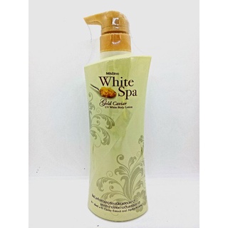 Mistine White Spa Gold Caviar UV Whote body Lotion มิสทิน ไวท์ สปา โกลด์ คาเวียร์ ยูวี ไวท์ บอดี้ โลชั่น 400 มล.