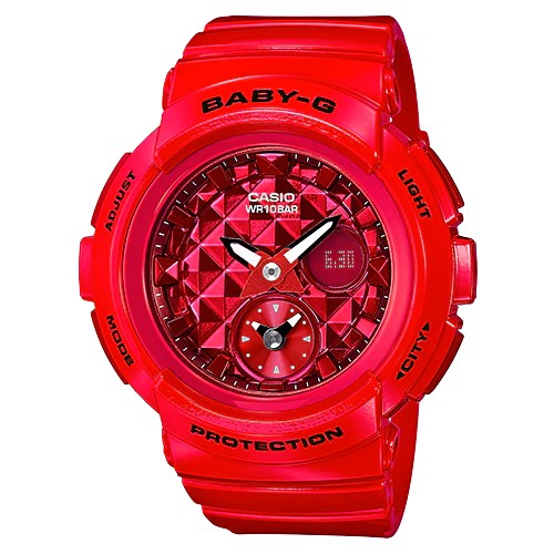 Casio Baby-G นาฬิกาข้อมือผู้หญิง สายเรซิ่น รุ่น BGA-195M-4A(Red)