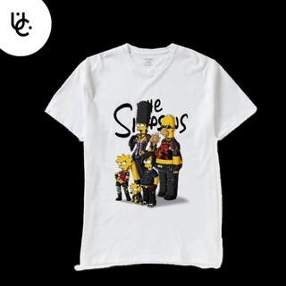 ผ้าฝ้ายแท้เสื้อยืด ผ้าฝ้าย ขนาดใหญ่ พิมพ์ลายการ์ตูนอนิเมะ The simpson สไตล์วินเทจ เรโทร 30s สําหรับผู้ชาย และผู้หญิงS-4X