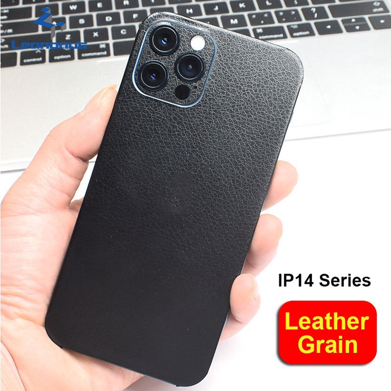สติกเกอร์ฟิล์มหนัง PVC เนื้อแมตต์ กันรอยหน้าจอ ด้านหลัง สําหรับ iPhone 12 13 14 15 16 Pro Max