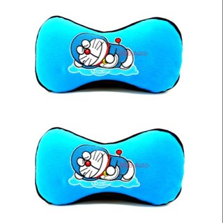 หมอนรองคอในรถยนต์ลิขสิทธิ์แท้ #Doraemon Sky (2ชิ้น)