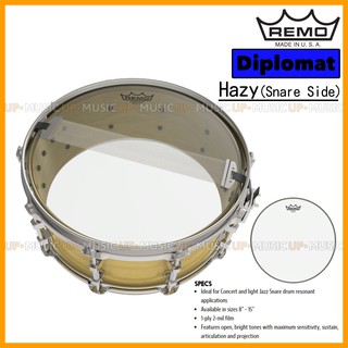 🥁หนังกลอง Diplomat Hazy by REMO USA💯