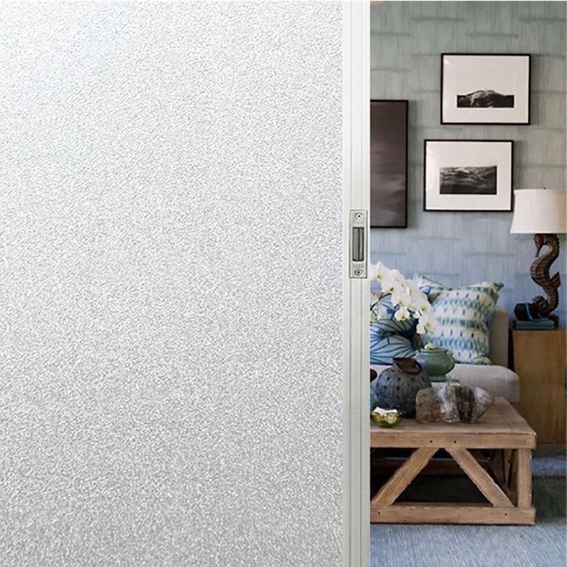 Wallpaperลายไม้หนา wallpaper ขนาด90x200cm ฟิล์มติดกระจกบ้าน สูญญากาศฝ้าติดกระจก ฟิล์มกันแอบมอง