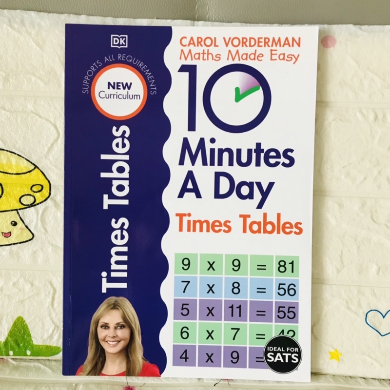 10 Minutes A Day Times Tables แบบฝึกหัดปกอ่อนมือสอง-AH2