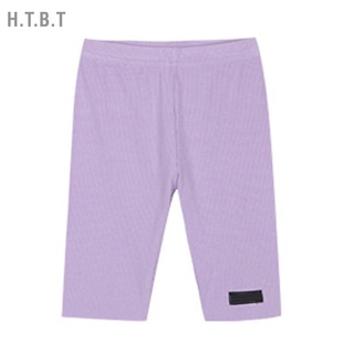 H.T.B.T Children Leggings Summer Thin Thread Athletic Stretchy Youth Short for Little Girls