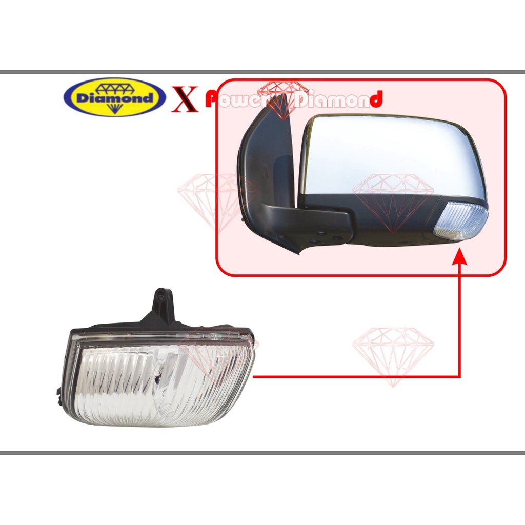 ชุดดวงไฟกระจกมองข้าง LED อีซูซุ ดีแมกซ์ ISUZU DMAX ปี12-19/ MU-X ปี14-19 กระจกข้าง ตราเพชร ไดมอนด์