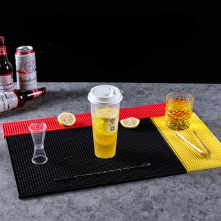 เสื่อยางกันลื่น บาร์แมท เสื่อบริการ วางแก้วเครื่องดื่ม Rubber Bar mat 30 x 45 cm