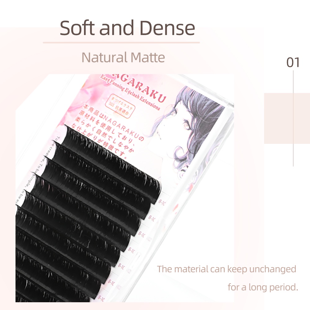 NAGARAKU Bloom เอฟเฟกต์วอลลุ่มขนตาปลอม Easy Operate - รูปที่ 4