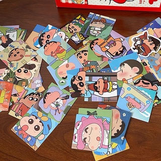 🌈 ( เซต 54 แผ่น ) Sticker สติกเกอร์ ชินจัง Shinchan ของแต่งห้อง โปสการ์ด การ์ดมินิมอล รูปติดผนัง การ์ดติดผนัง