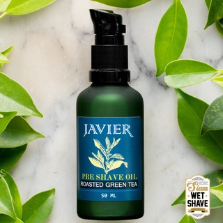 น้ำมันทาก่อนโกนหนวด JAVIER Pre Shave Oil (กลิ่น Roasted Green Tea) 50ml