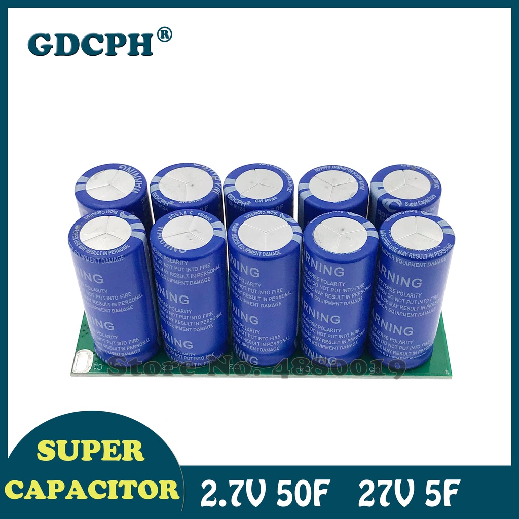 27V5F Automotive Rectifier Low Temperature Starter 2.7V50F Super Farad Capacitor Module 2.7v100F