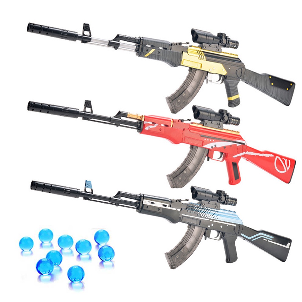 ❀✲▤New ak47 Water Gun Toy Guns Safety Water Gel Ball Bullet Outdoor Sports Rifle Sniper Weapon Gun Pistol Toys For Boys
