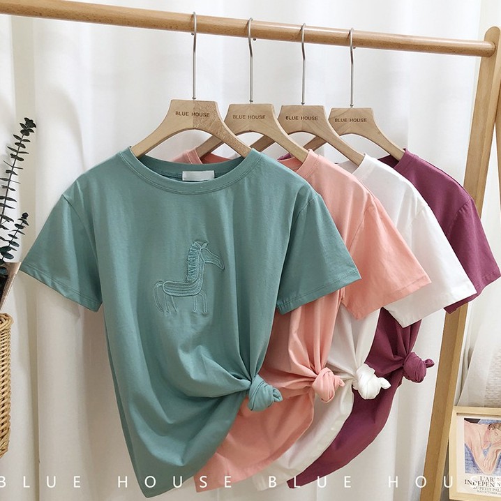 Monday 2020 เสื้อยืดสีพื้น สกรีนลายการ์ตูน​สุดแนว งานเริ่ดขนาดนี้ ต้องมีแล้วล่ะ