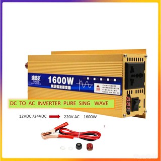 INVERTER 1600 Watt Pure Sine Wave DC 12V to AC 220V  Car  power