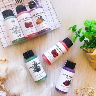 ✅พร้อมส่ง💯ของแท้)  Wonder Bath Super Vegitoks Cleanser Travel Set Kit 3Items 30ml*3 - เซทขนาดทดลองคลีนซิ่งผัก