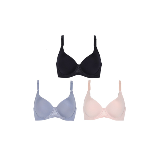 Wacoal Surprise Push Up Bra set 3 ชิ้น รุ่น WB9V03 คละสี บรามีโครง ฟองน้ำหนา 10 mm