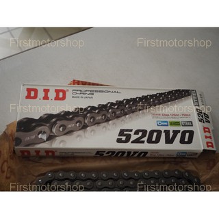 โซ่ 520 120ข้อ VO DID Japan โอริง สีดำ DID ญี่ปุ่นนำเข้า Roller chain Firstmotorshop เก็บเงินปลายทางได้