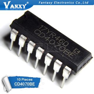 10PCS CD4070BE DIP14 CD4070 DIP 4070BE DIP-14 new and original IC