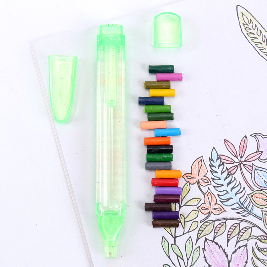 สีเทียนวางซ้อนกันได้20 ใน 1เด็กปากกาแวววาวดินสอสีระบายสีจิตรกรรมพรรคโปรดปรานอุปกรณ์ศิลปะ - รูปที่ 3