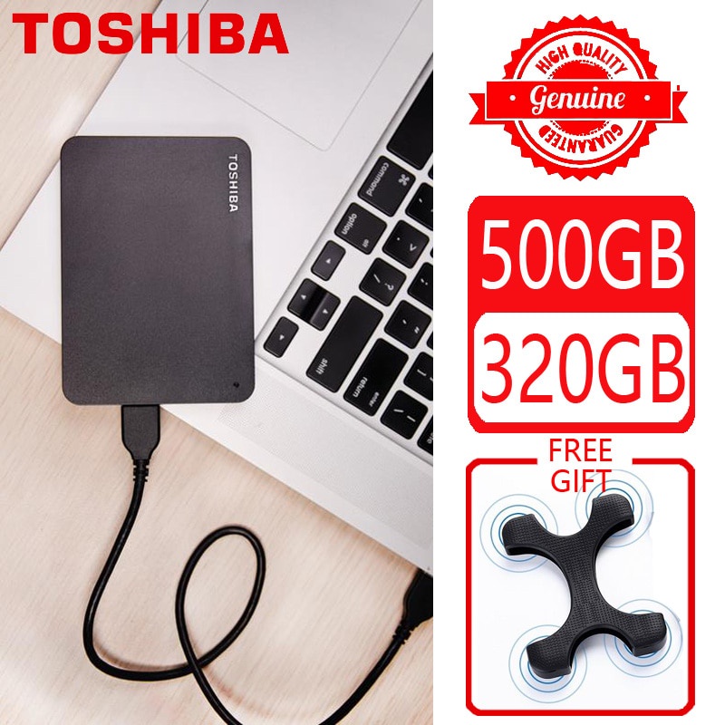 TOSHIBA 500GB 320GB External Hard Drive Disk HDD HD Portable Storage Device CANVIO USB 3.0 SATA 2.5"