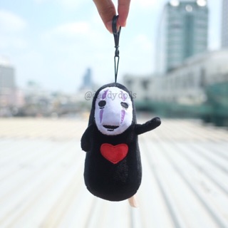 พวงกุญแจ No-Face Kaonashi โนเฟส ลายหัวใจ 5.5นิ้ว