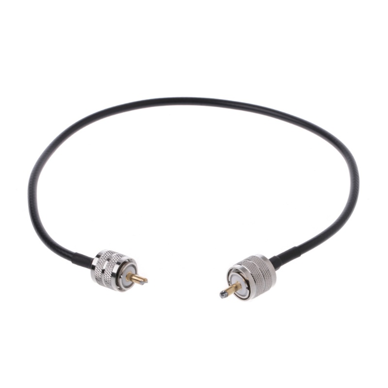 ซ้าย RF Coaxial Cable Connector UHF PL259 ชาย UHF ชาย PL259 RG58 Pigtail สาย 5